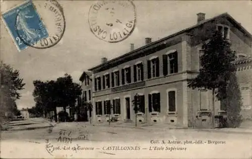 Ak Castillonnès Lot et Garonne, l'Ecole Superieure