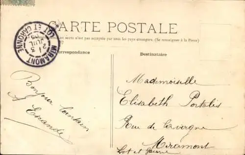 Ak Castillonnès Lot et Garonne, Promenade de la Mouthe