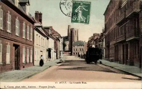 Ak Ault Somme, La Grande Rue