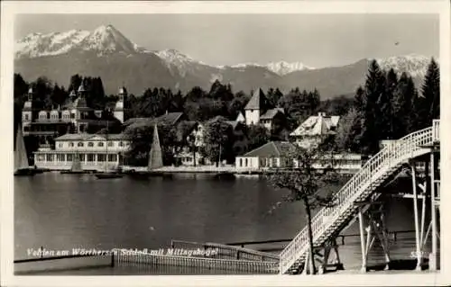 Ak Velden am Wörthersee in Kärnten, Schloss, Mittagskogel