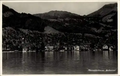 Ak Beckenried Kt. Nidwalden Schweiz, Vierwaldstättersee