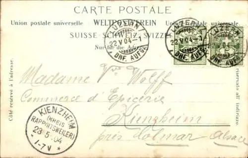 Ak Luzern Stadt Schweiz, vom Gütsch gesehen