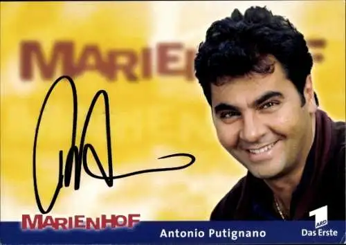 Ak Schauspieler Antonio Putignano, Portrait, Autogramm, Marienhof
