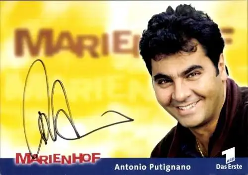 Ak Schauspieler Antonio Putignano, Portrait, Autogramm, Marienhof