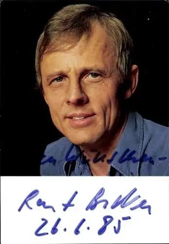 Ak Schauspieler Rolf Becker, Portrait, Autogramm
