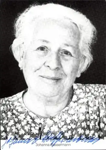 Ak Schauspielerin Johanna Bassermann, Portrait, Autogramm