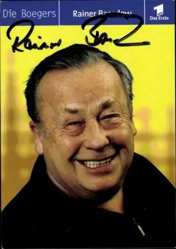 Ak Schauspieler Rainer Basedow, Portrait, Autogramm, die Boegers, ARD