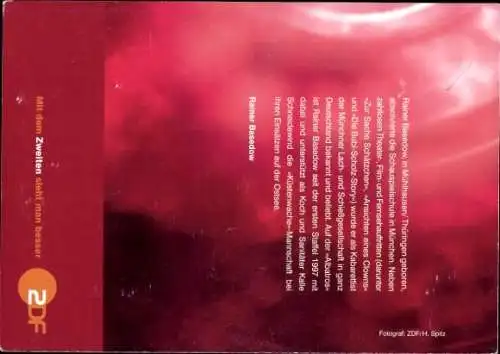 Ak Schauspieler Rainer Basedow, Portrait, Autogramm, Polizeiuniform, ZDF