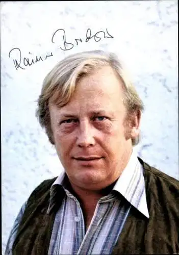 Ak Schauspieler Rainer Basedow, Portrait, Autogramm