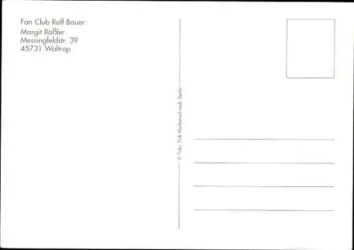 Ak Schauspieler Ralf Bauer, Portrait, Autogramm