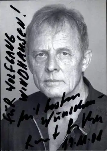 Ak Schauspieler Rolf Becker, Portrait, Autogramm