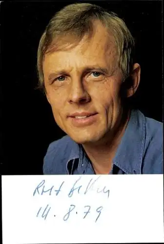 Ak Schauspieler Rolf Becker, Portrait, Autogramm