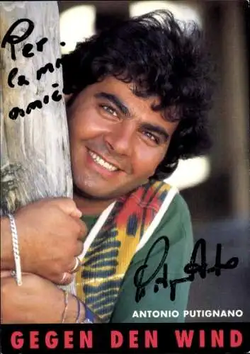 Ak Schauspieler Antonio Putignano, Portrait, Autogramm, Gegen den Wind, ARD