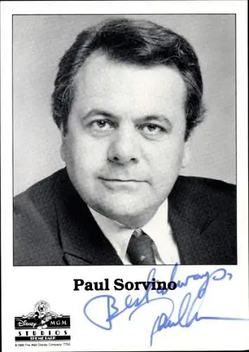 Ak Schauspieler Paul Sorvino, Portrait, Autogramm