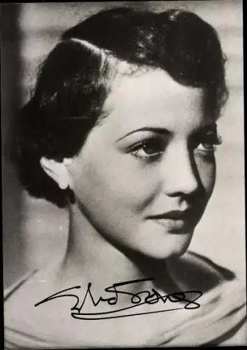 Ak Schauspielerin Silvia Sydney, Portrait, Autogramm