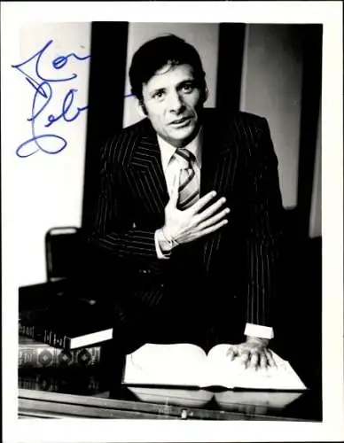 Ak Schauspieler Ron Leibman, Portrait, Autogramm