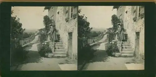 Stereo Foto Lamure sur Azergues Rhône, Straßenpartie