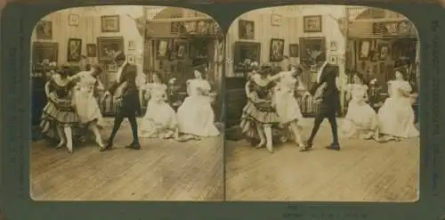 Stereo Foto Tanzende Frauen, Tanzunterricht, Tanzstunde