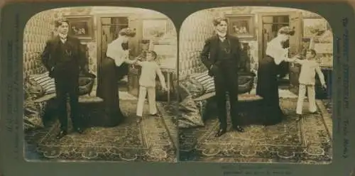 Stereo Foto Aber stillgeschwiegen, Liebespaar, Junge