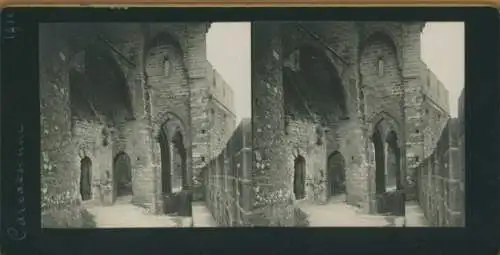 Stereo Foto Carcassonne Aude, Partie in der Festung