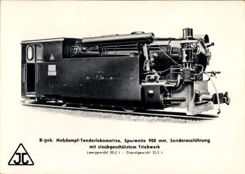 Ak Deutsche Eisenbahn, Nassdampf Tenderlokomotive, Arn. Jung GmbH Jungenthal