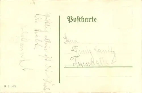 Handgemalt Ak Frohe Weihnachten, Tannenbaum