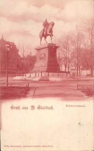 Ak Mönchengladbach am Niederrhein, Kaiserdenkmal