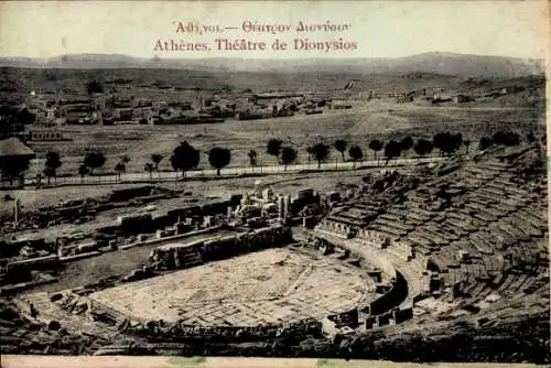 Ak Athen Griechenland, Theatre de Dionysios
