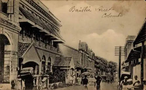 Ak Colombo Ceylon Sri Lanka, Baillie-Street
