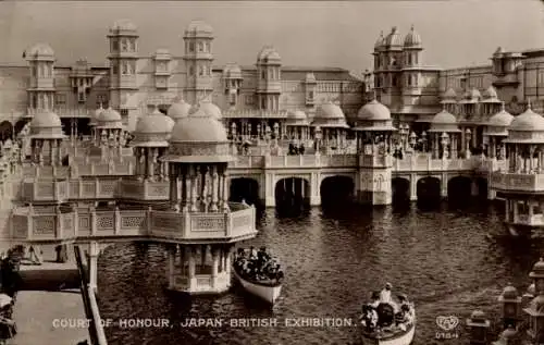Ak London City England, Japan-Britische Ausstellung 1910, Ehrenhof