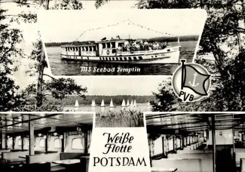 Ak Weiße Flotte Potsdam, MS Seebad Templin