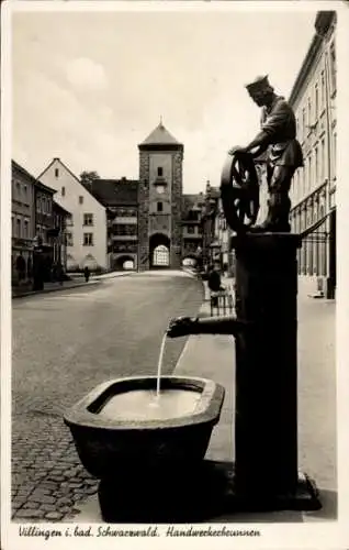 Ak Villingen im Schwarzwald, Handwerkerbrunnen