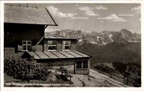 Ak Garmisch Partenkirchen in Oberbayern, Wankhaus