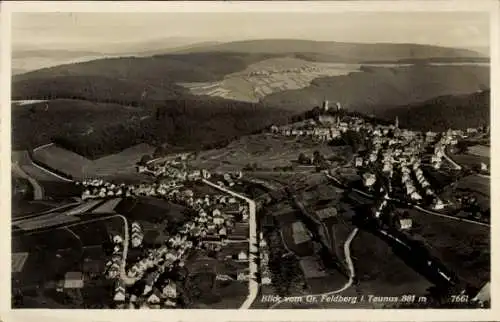 Ak Niederreifenberg Schmitten im Taunus, Großer Feldberg, Blick vom großen Feldberg