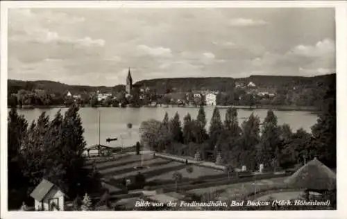 Ak Buckow in der Märkischen Schweiz, Bad Buckow, Teilansicht, Blick von der Ferdinandhöhe