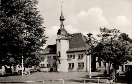 Ak Apolda Thüringen, Rathaus mit Platz