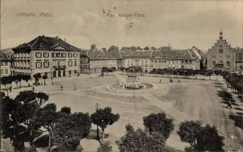 Ak Landau in der Pfalz, Max-Joseph-Platz