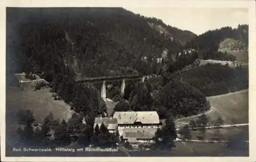 Ak Breitnau im Schwarzwald, Höllental, Höllsteig, Hofgut Sternen, Ravenna Viadukt