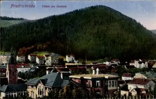 Ak Friedrichroda im Thüringer Wald, Villen am Gottlob