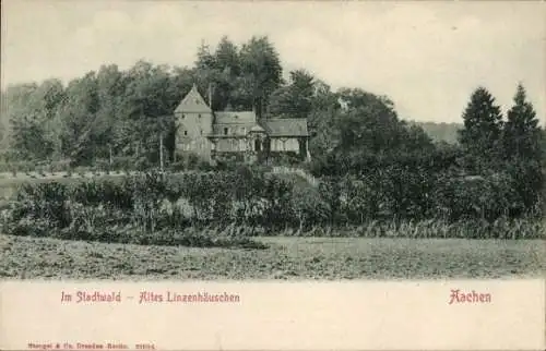 Ak Aachen in Nordrhein Westfalen, Stadtwald, Altes Linzenhäuschen