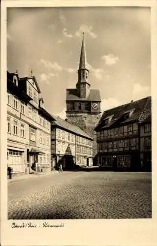 Ak Osterode am Harz, Kornmarkt, Kirchturm