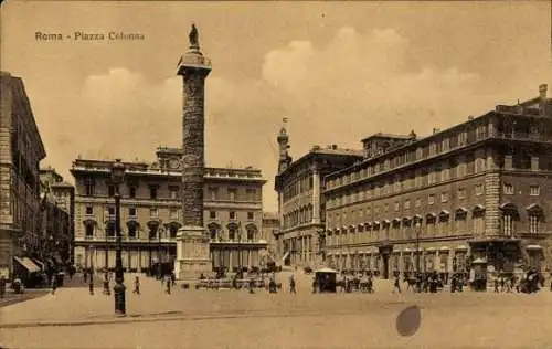 Ak Roma Rom Lazio, Piazza Colonna