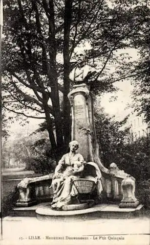 Ak Lille Nord, Monument Desrousseaux, Le P'tit Quinquin