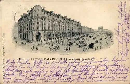 Litho Paris VIII., Elysee-Palace-Hotel