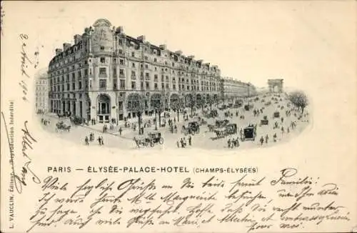 Litho Paris VIII., Elysee-Palace-Hotel