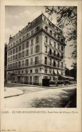 Ak Paris VIII., Elysee-Bellevue-Hotel, Rond-Point des Champs-Elysees