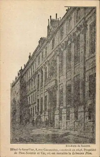 Ak Paris VI., Hotel de Sourdeac, 8, Rue Garanciere