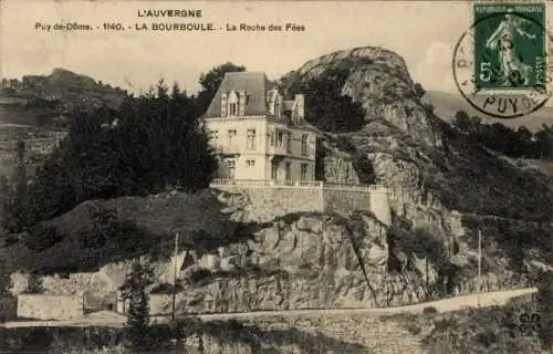 Ak La Bourboule Puy-de-Dôme, Roche des Fees