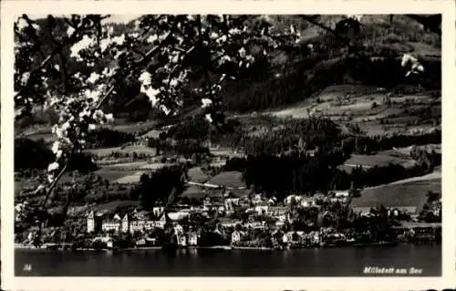 Ak Millstatt am See Kärnten, Gesamtansicht, Luftbild