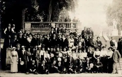 Ak Paris VIII Élysée, Gruppenfoto